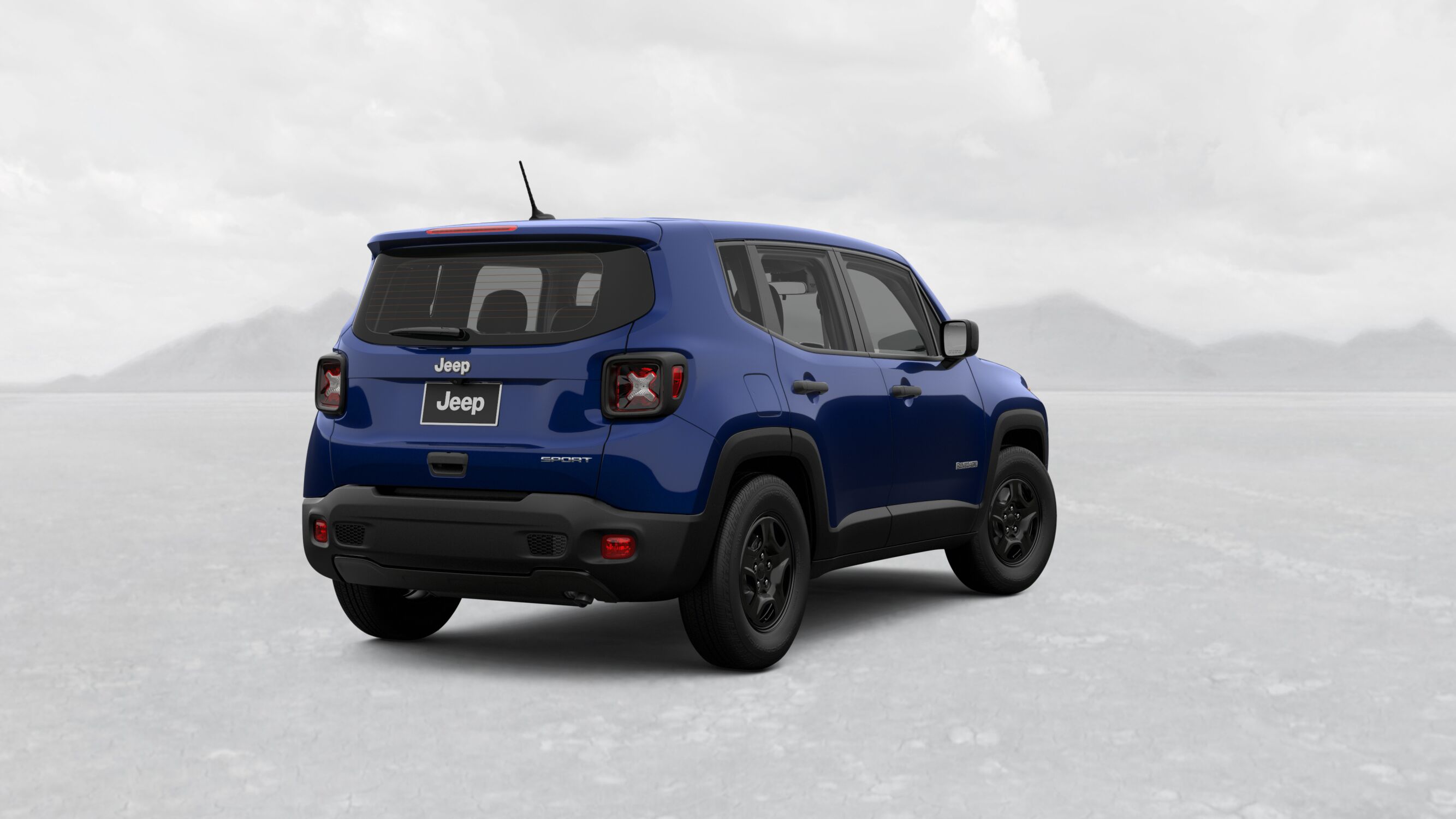 2019 Jeep Renegade Sport Jetset Blue Exterior Rear Picture